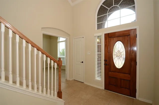 a view of front door with hallway
