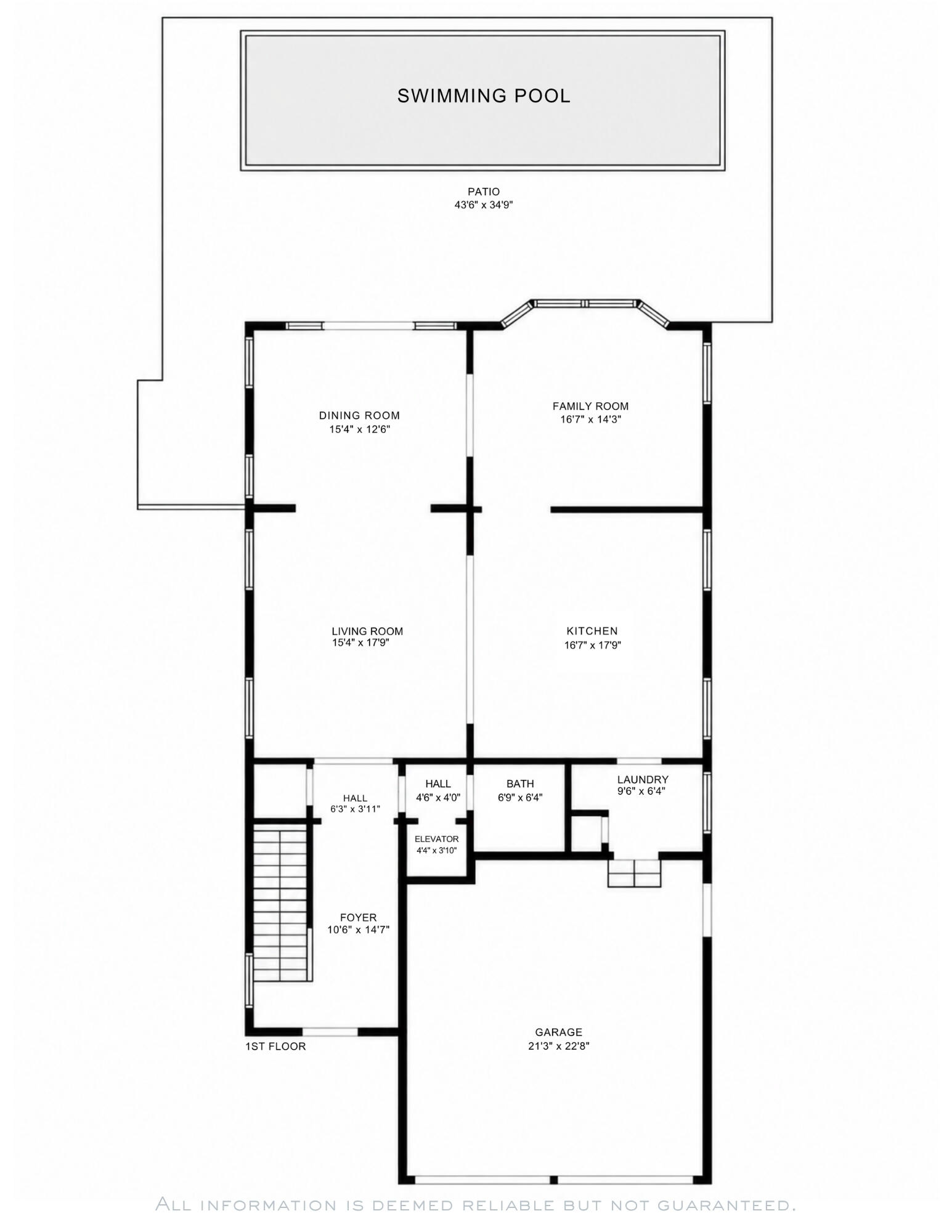 308 Cocoanut Row Palm Beach, FL 33480 - Photo 51 of 52 51 - Floor Plan 1st Floor