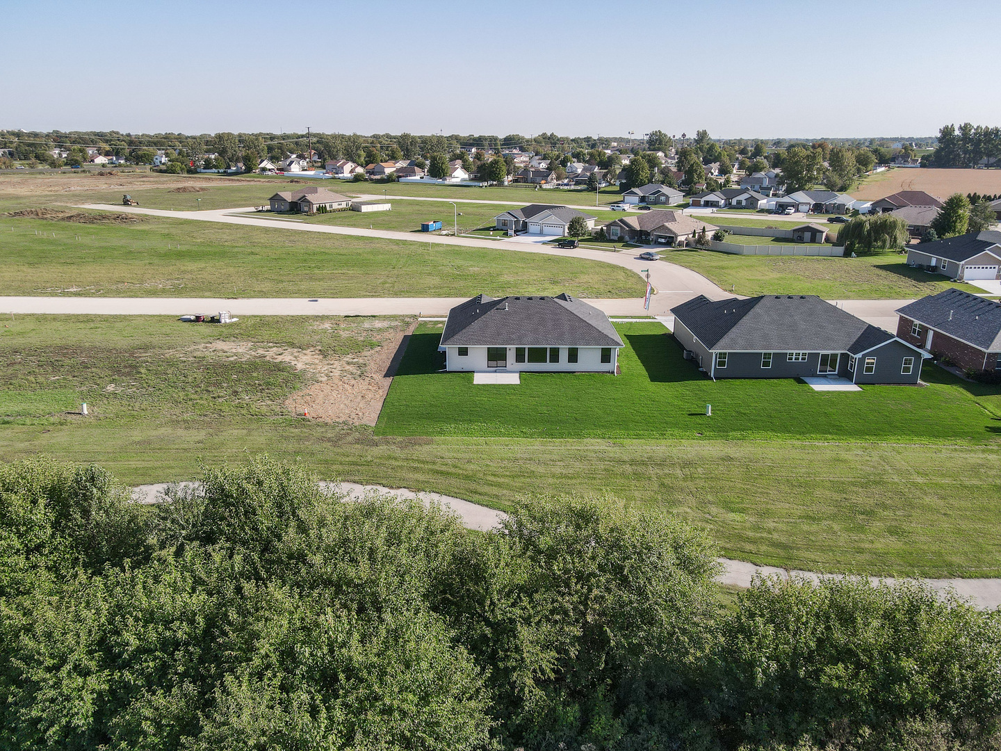 985 Spring Street Manteno, IL 60950 - Photo 8 of 46 a view of a city with lawn chairs and large trees