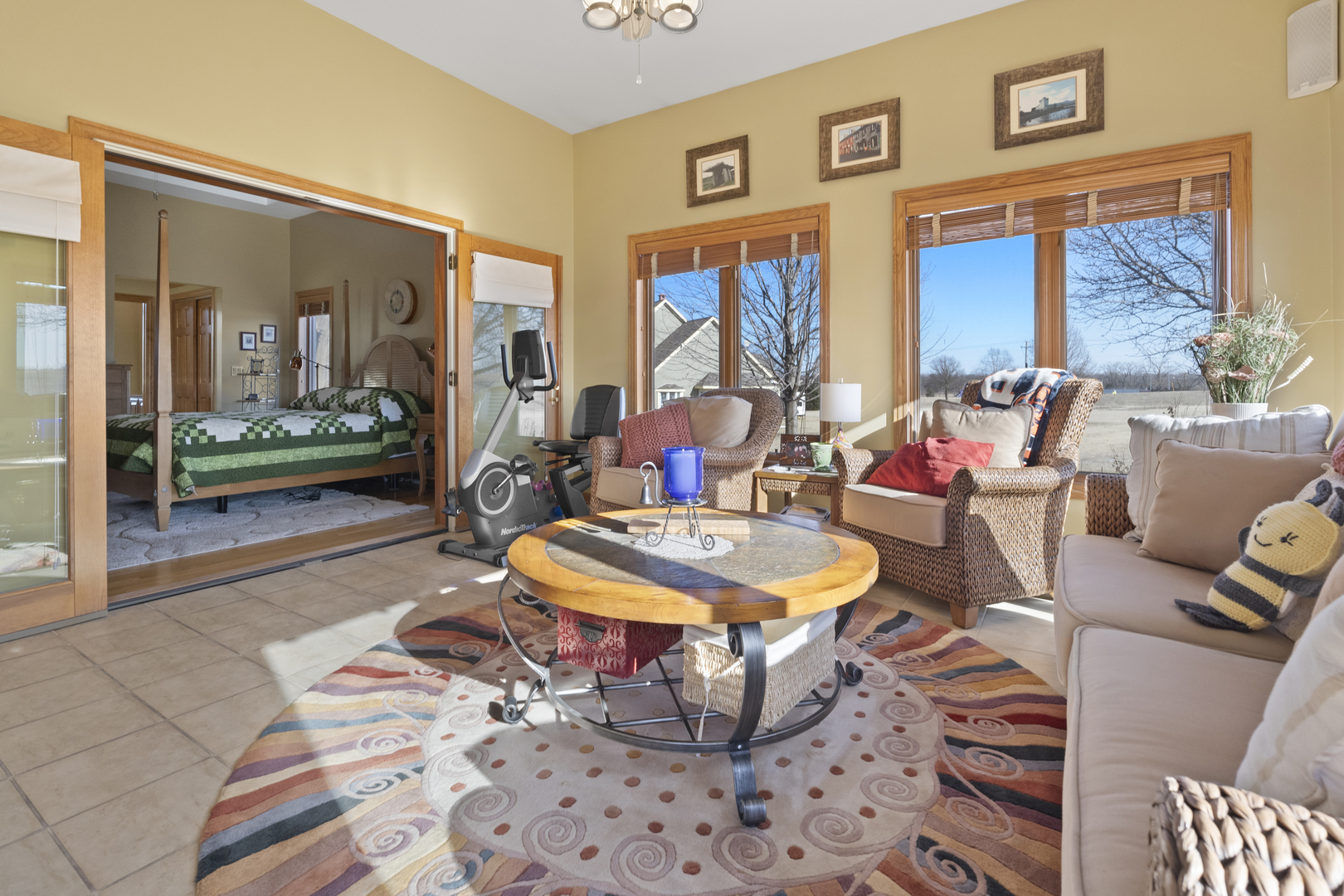 8202 Eagle Ridge Spring Grove, IL 60081 - Photo 20 of 44 a bedroom with furniture and a large window