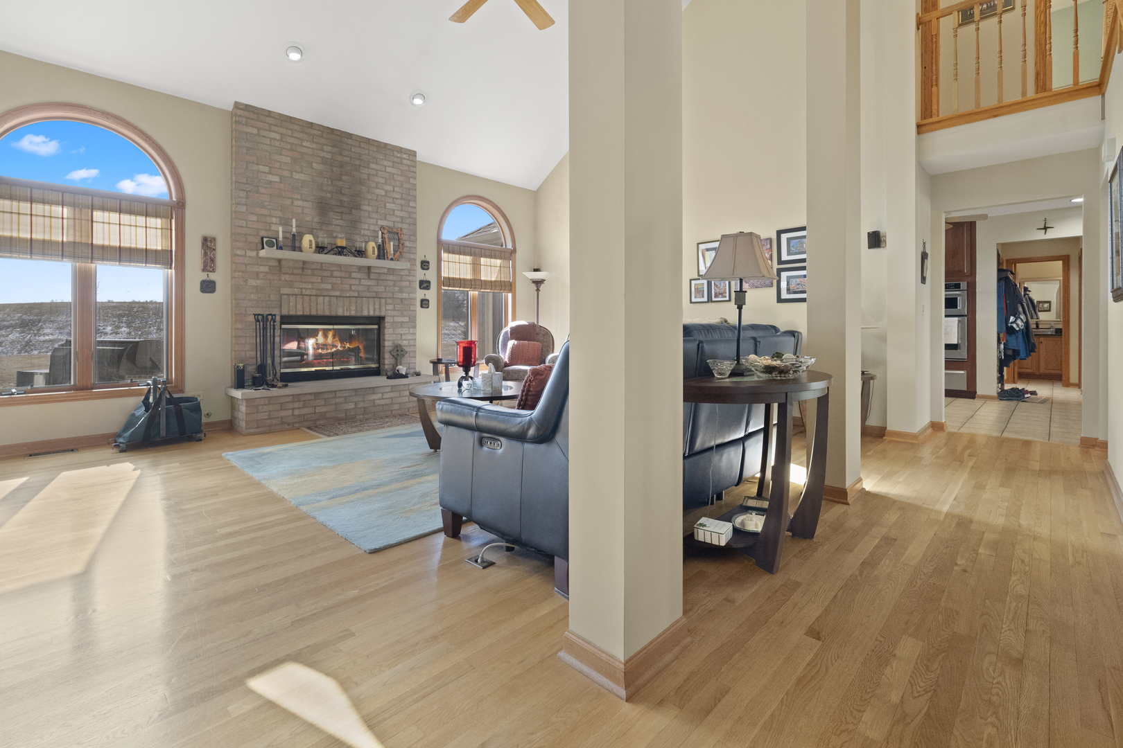 8202 Eagle Ridge Spring Grove, IL 60081 - Photo 7 of 44 a living room with furniture and a fireplace