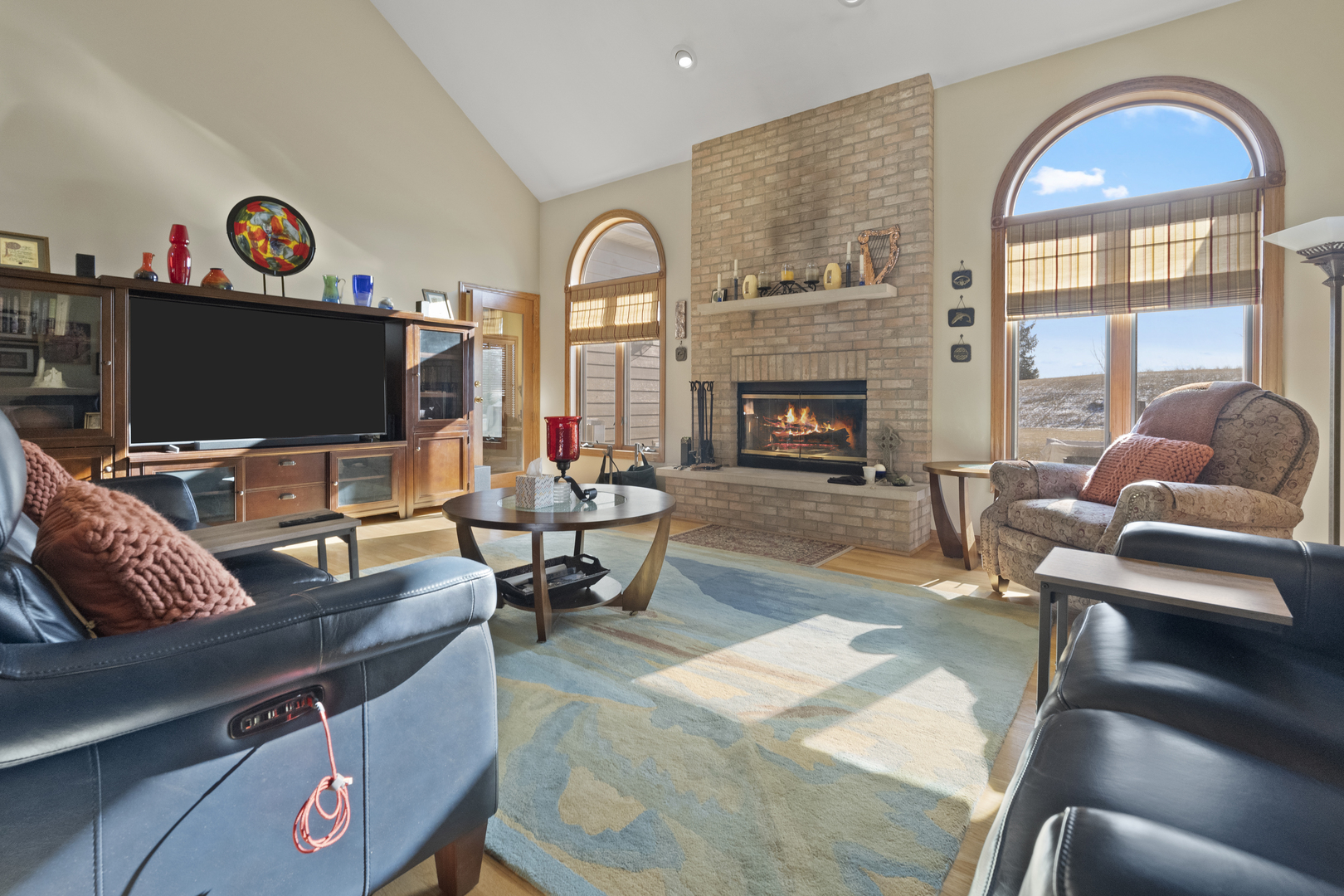 8202 Eagle Ridge Spring Grove, IL 60081 - Photo 8 of 44 a living room with furniture and a flat screen tv