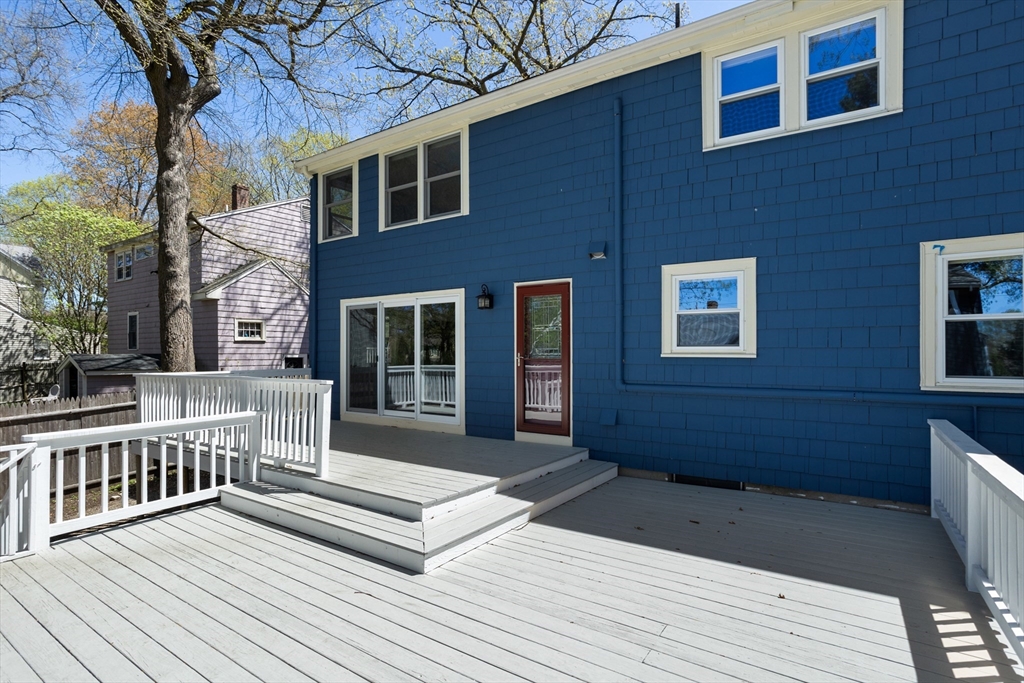 17 Hamblen Street Lexington, MA 02421 - Photo 38 of 42 a view of a house with wooden deck