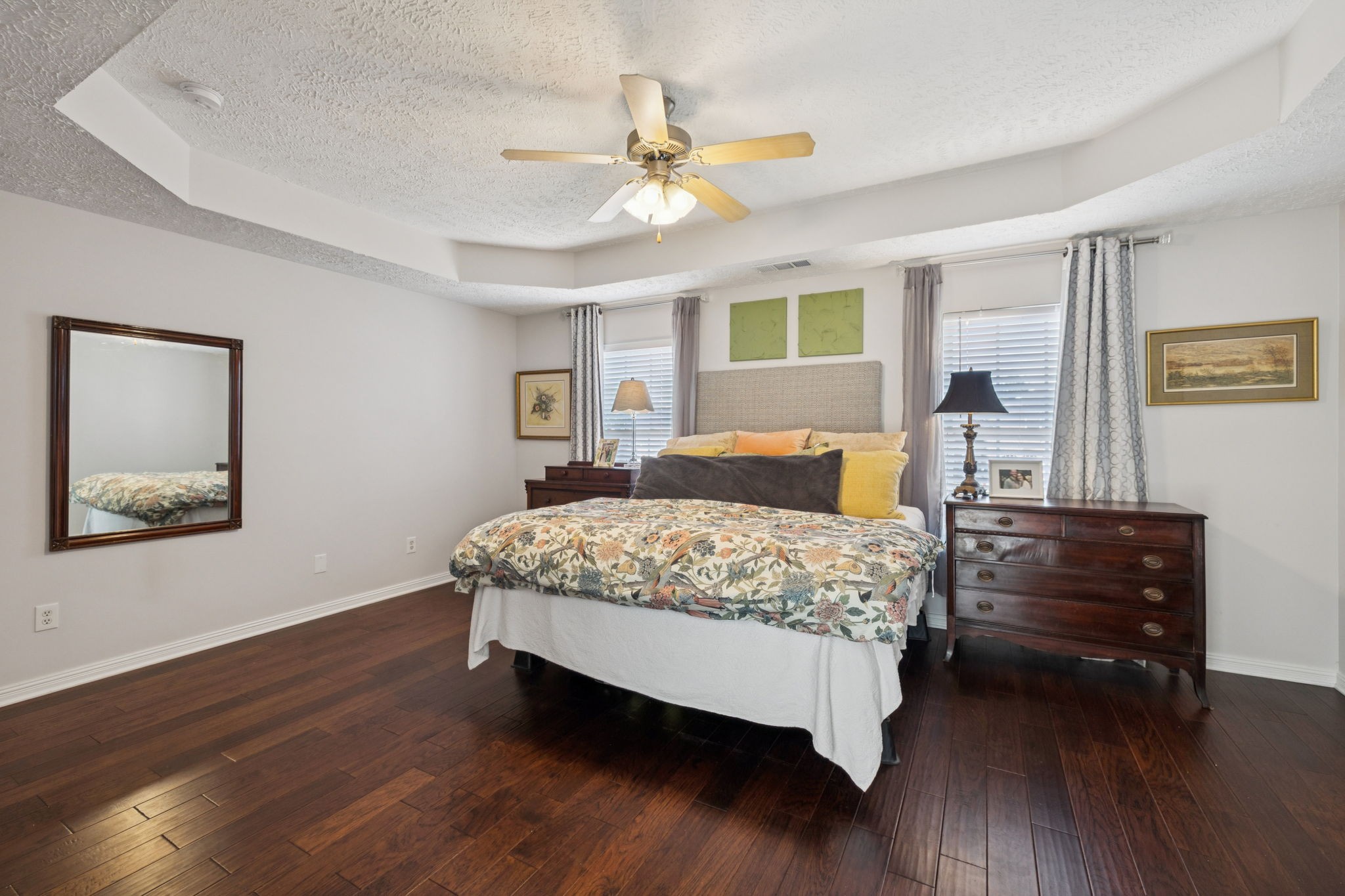 423 Knob Court Franklin, TN 37064 - Photo 26 of 37 a bedroom with a bed and a chandelier