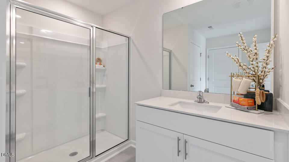 922 Sculptor Street Wendell, NC 27591 - Photo 21 of 51 a bathroom with a sink and a mirror