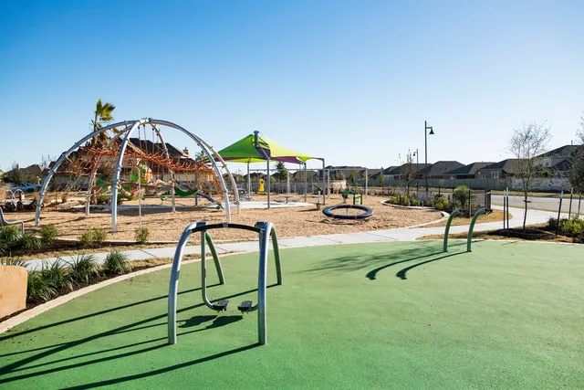 an aerial view of a house having outdoor space