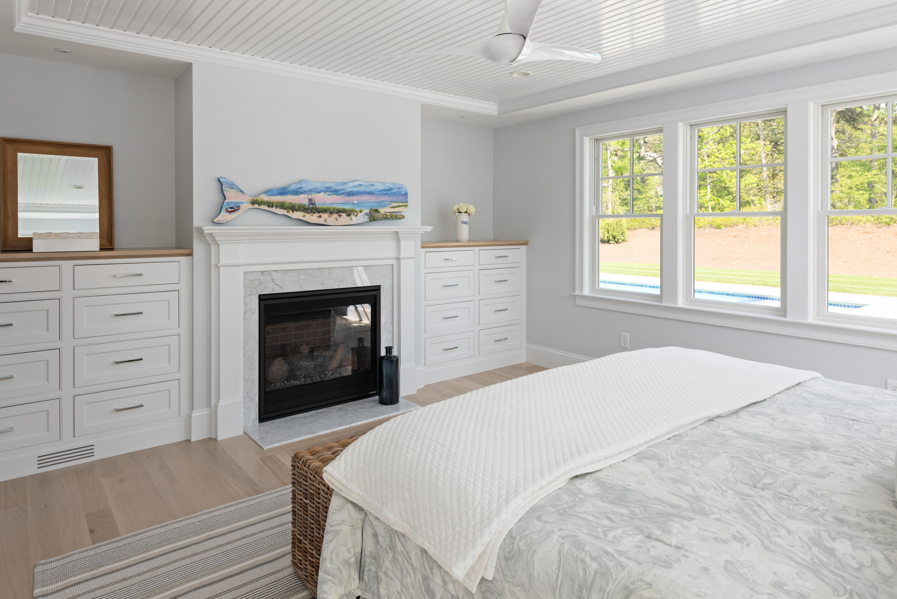 3 Elijah's Wds Harwich, MA 02645 - Photo 21 of 43 a bedroom with a bed and a fireplace