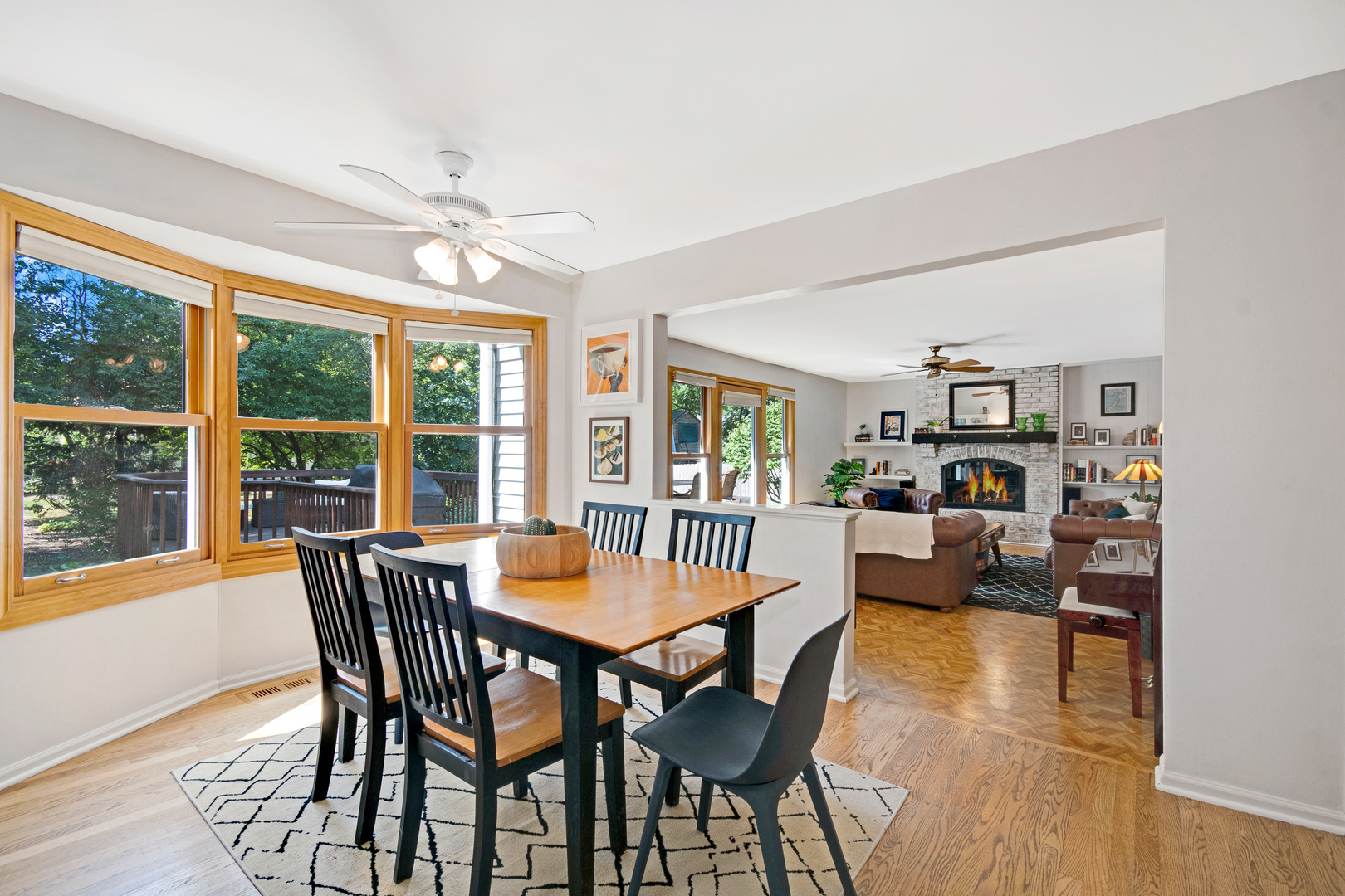 1214 Arthur Road Naperville, IL 60540 - Photo 5 of 21 a view of a dining room with furniture window and wooden floor