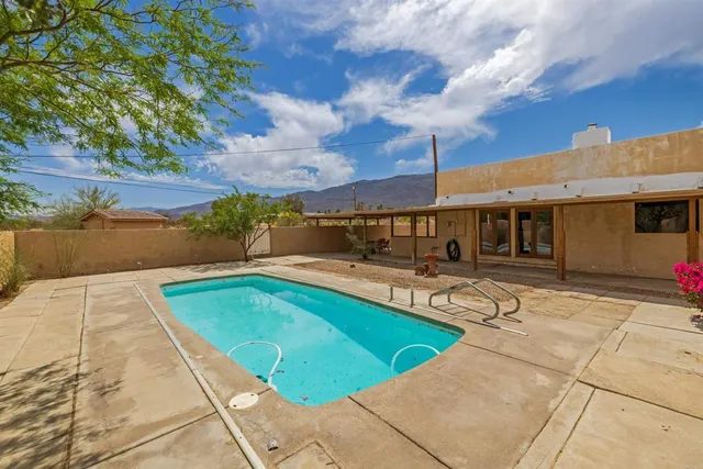 a view of city and mountain