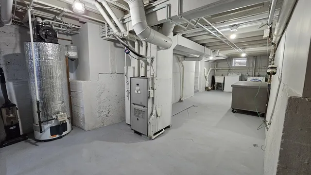 a view of a storage room