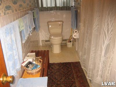 640 Bok Road Nazareth, PA 18064 - Photo 18 of 28 a bathroom with a toilet and a shower curtain