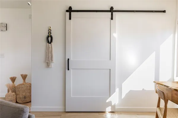 a view of a door