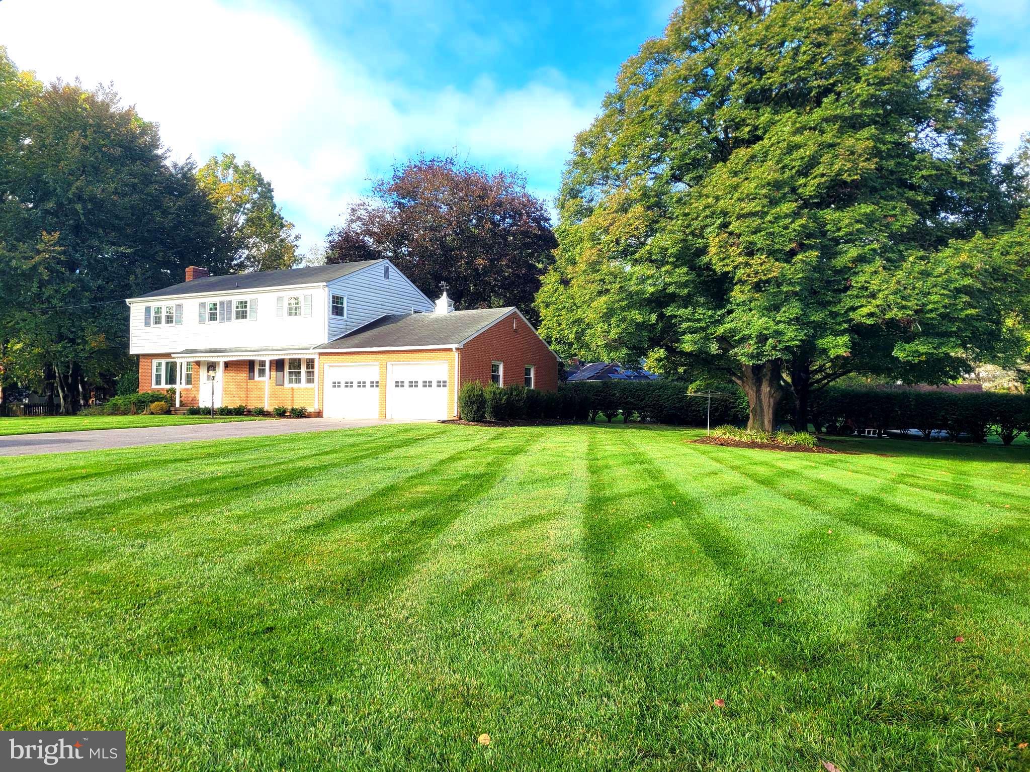 a house view with a garden space