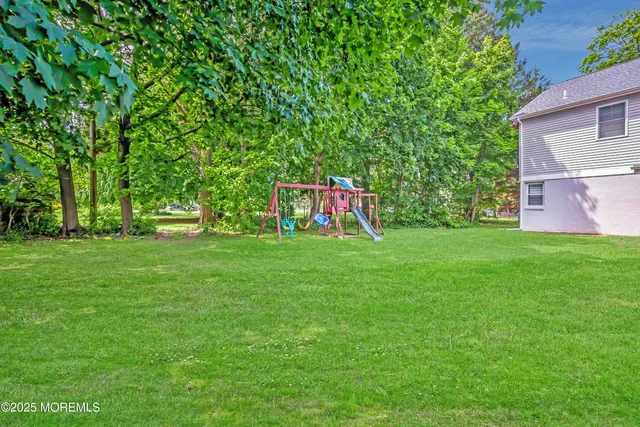 a view of a backyard with a garden