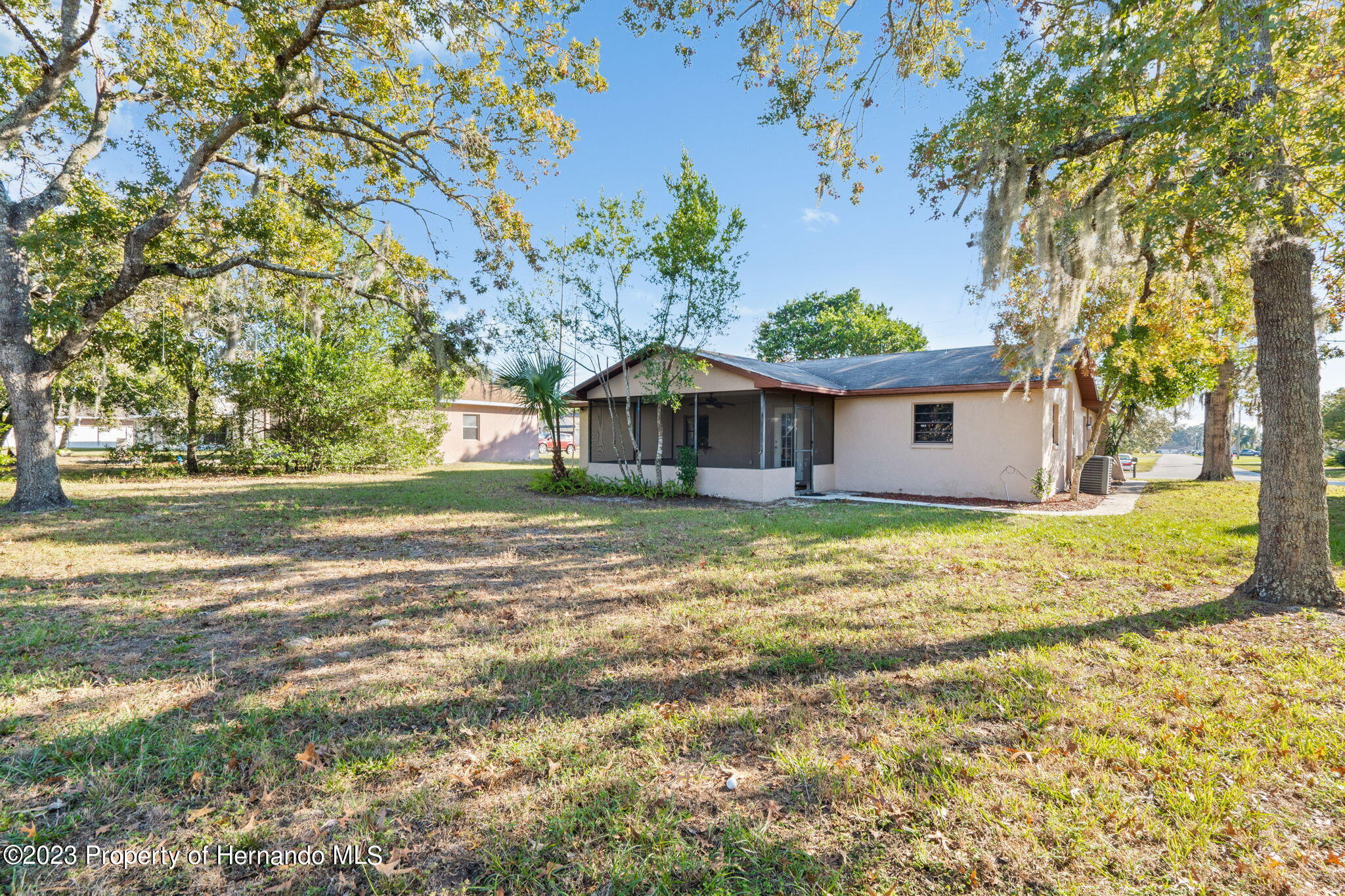 10479 Thornberry Drive Spring Hill, FL 34608 - Photo 31 of 44 a backyard of a house with lots of green space