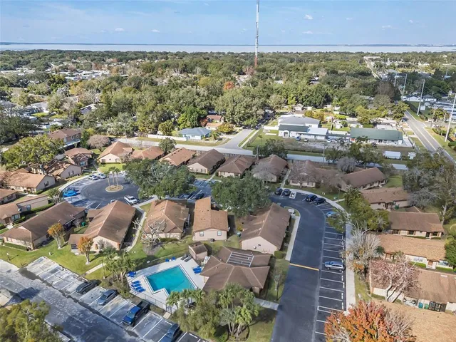an aerial view of multiple house