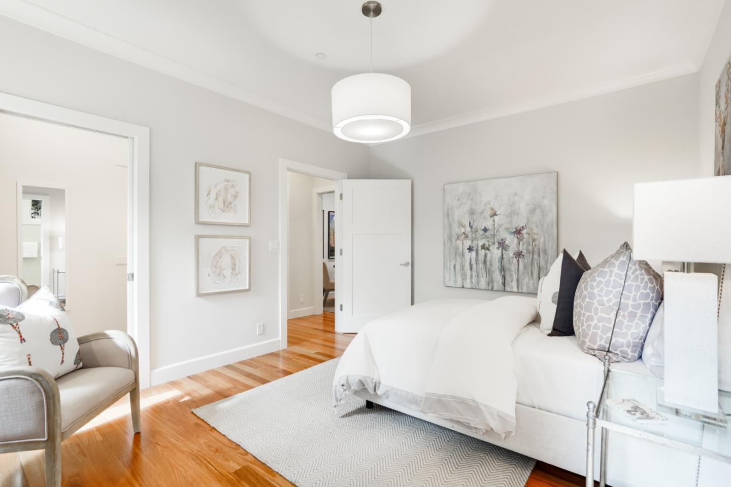 196 Merritt Road Los Altos, CA 94022 - Photo 25 of 46 a bedroom with a bed and a couch