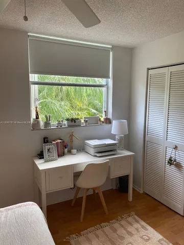 a table and chairs in a room