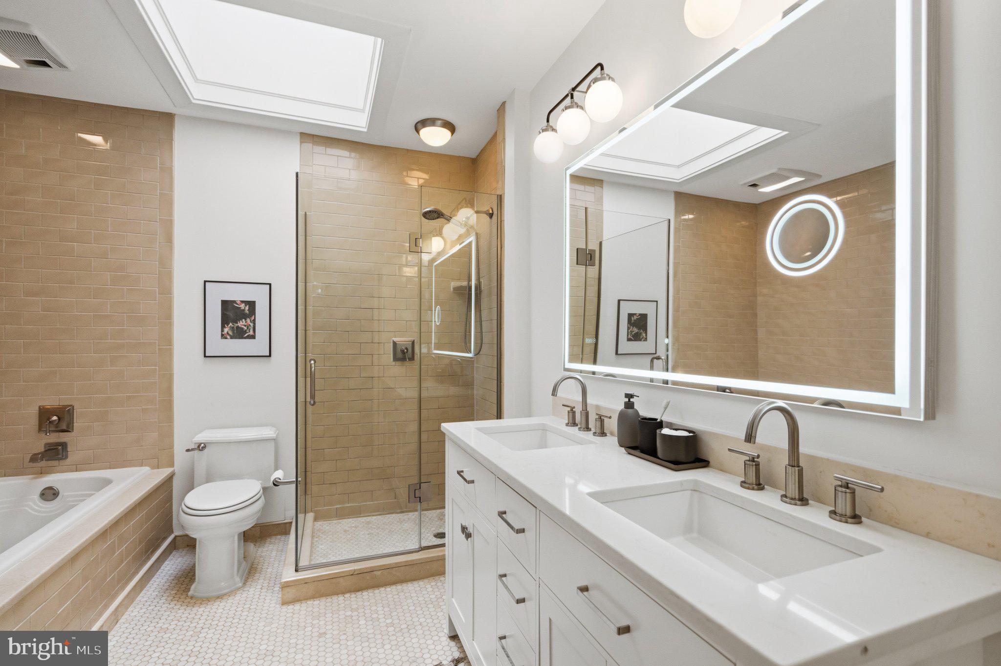 2934 Porter Street Northwest Washington, DC 20008 - Photo 21 of 33 Sleek modern bathroom oasis.