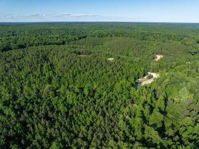a view of a backyard with wooden fence