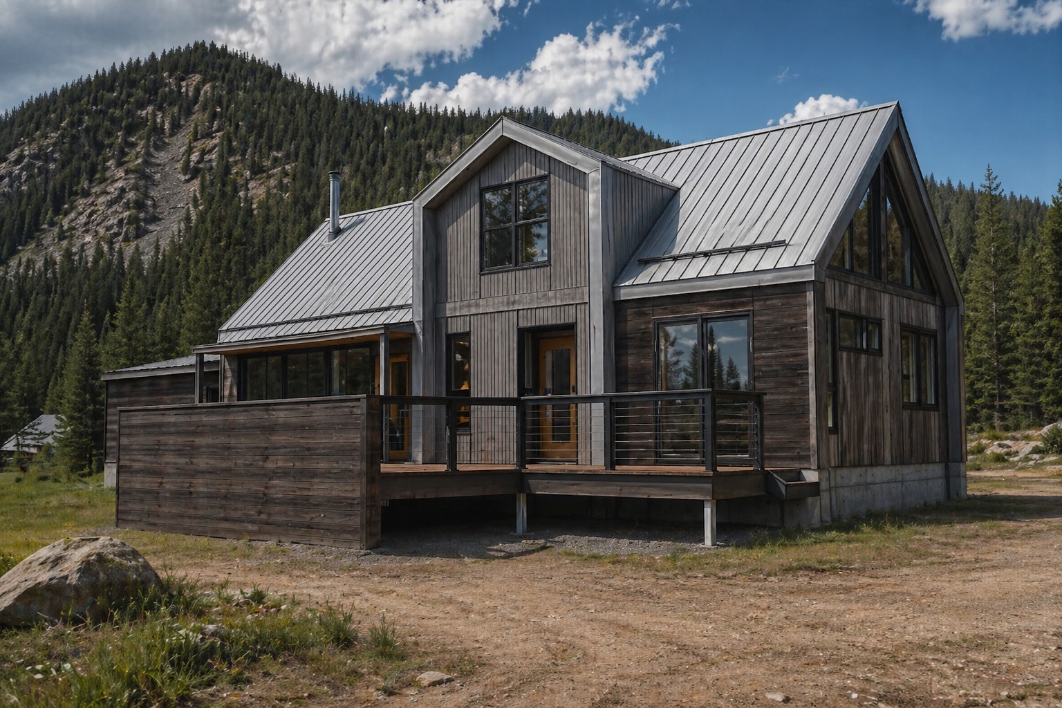 5400 Montezuma Road Montezuma, CO 80435 - Photo 2 of 31 a front view of a house with a garden