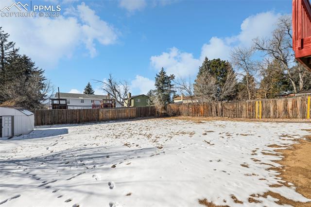 6319 Chippewa Road Colorado Springs, CO 80915 - Photo 12 of 36 View of snowy yard