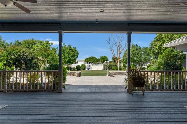 a view of a lake from a balcony