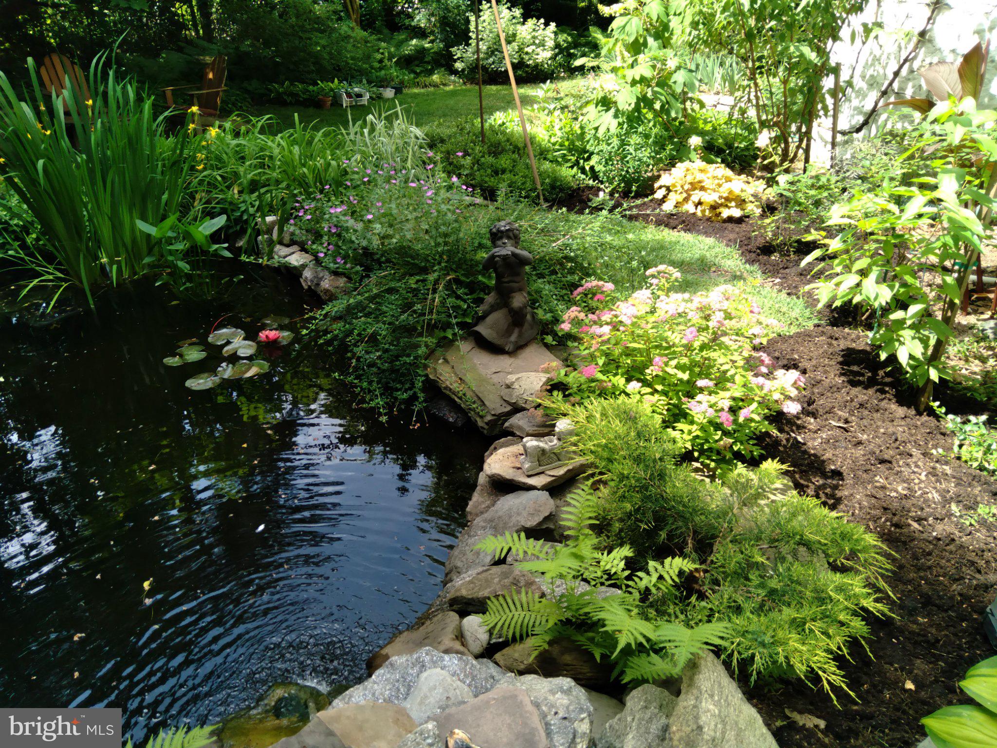 4 Swarthmore Place Swarthmore, PA 19081 - Photo 29 of 67 Waterfall & Koi Pond w/ 1,080 gal-easy maintenance