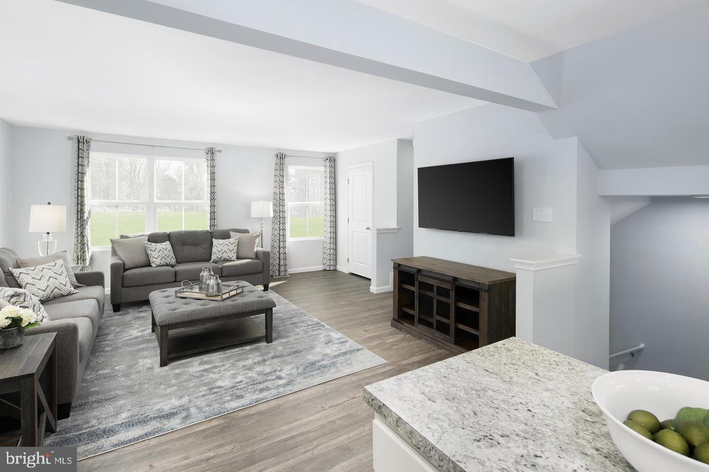 601 Yellow Bill Lane, Unit JUNIPER Cambridge, MD 21613 - Photo 5 of 14 a living room with fireplace furniture and a flat screen tv