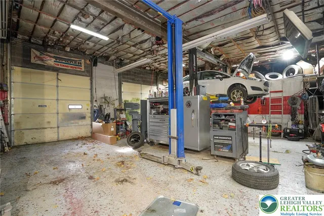 a view of a storage room