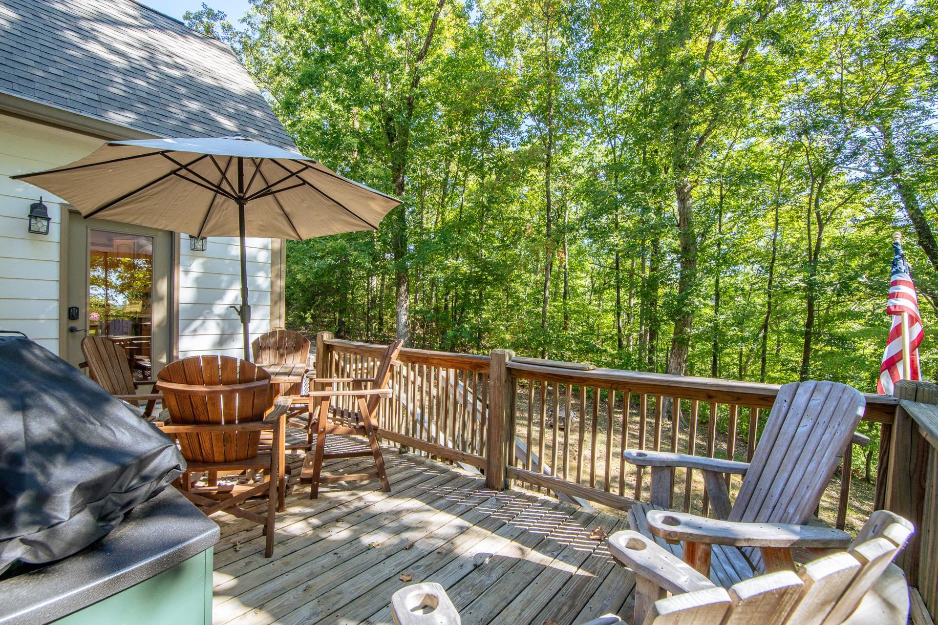 120 Pier Point Savannah, TN 38372 - Photo 16 of 38 Wooden terrace featuring a grill