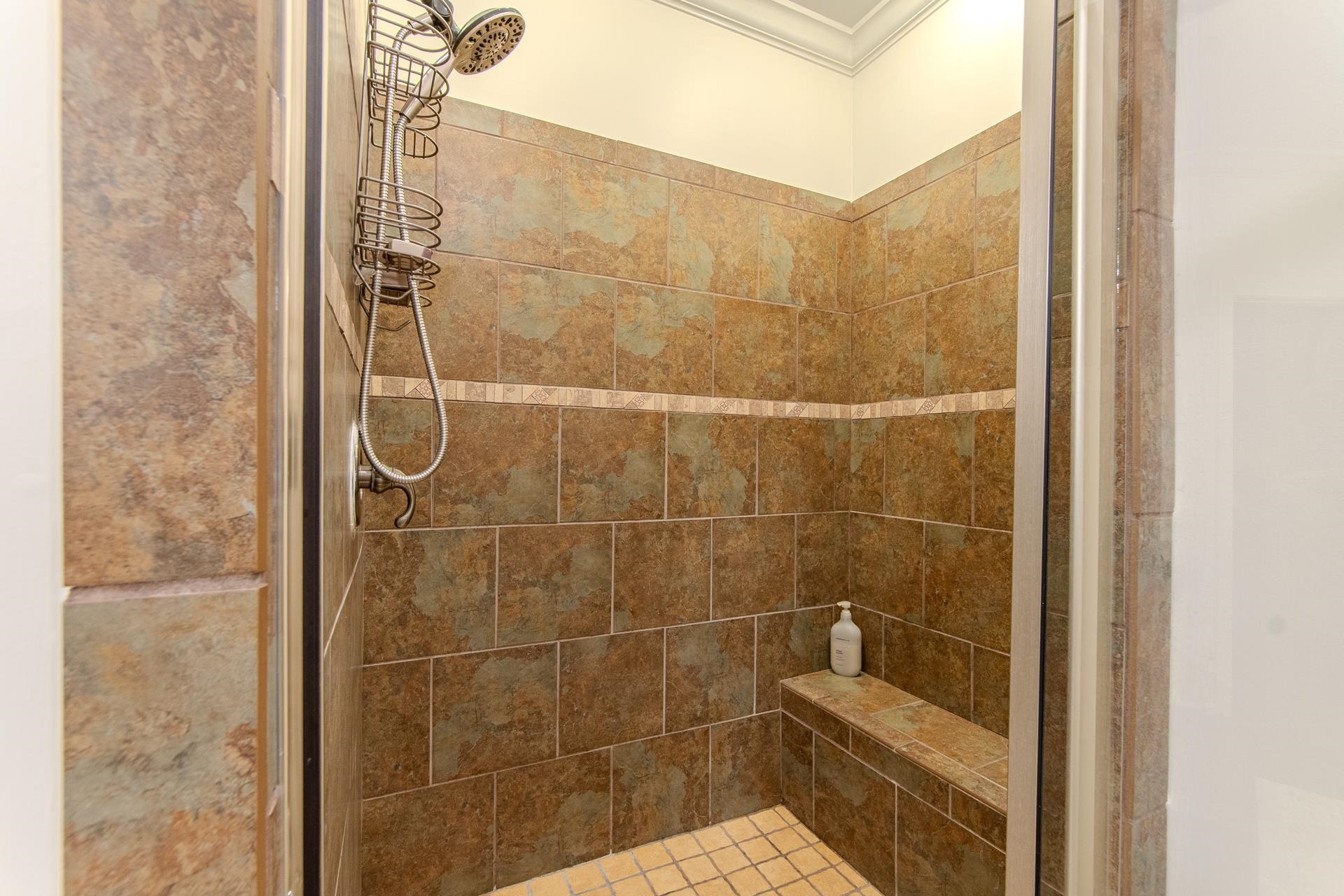 120 Pier Point Savannah, TN 38372 - Photo 24 of 38 Bathroom featuring a shower stall and crown molding