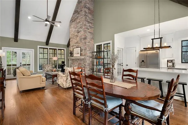 a kitchen with a sink and a window