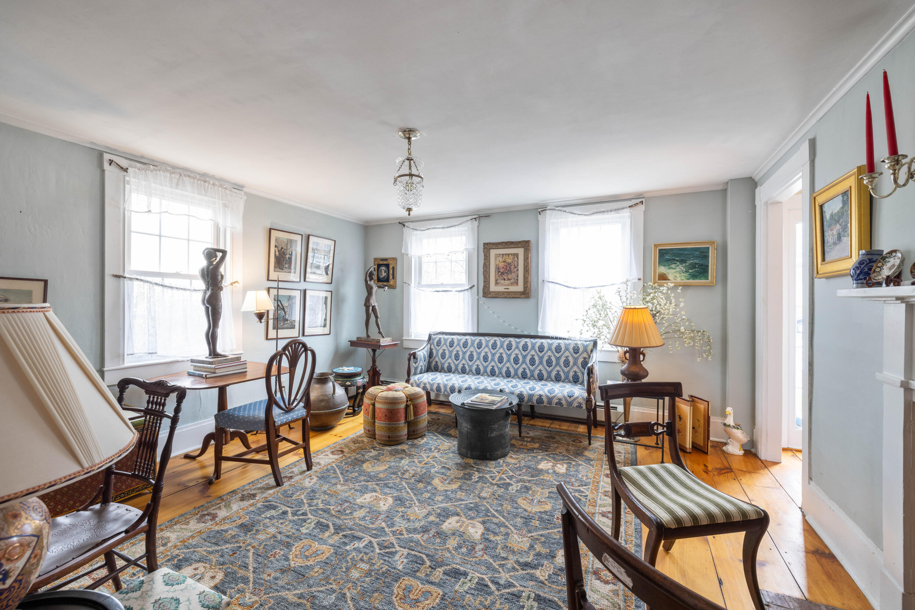 7 Chase Hill Road Kennebunk, ME 04043 - Photo 4 of 37 Front Parlor, Wood Burning Fireplace