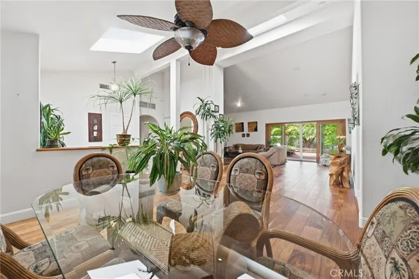 an aerial view of houses with outdoor space