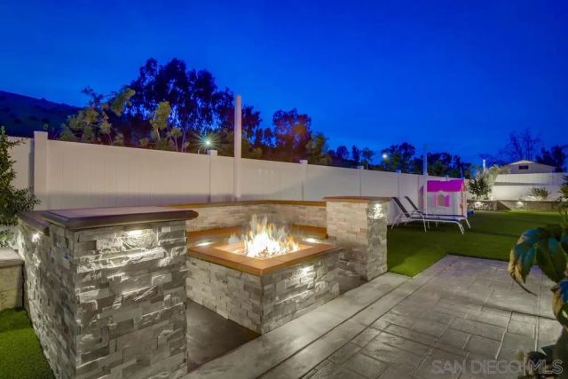 a view of a fireplace in a room