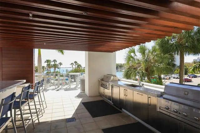 a city view with tall buildings