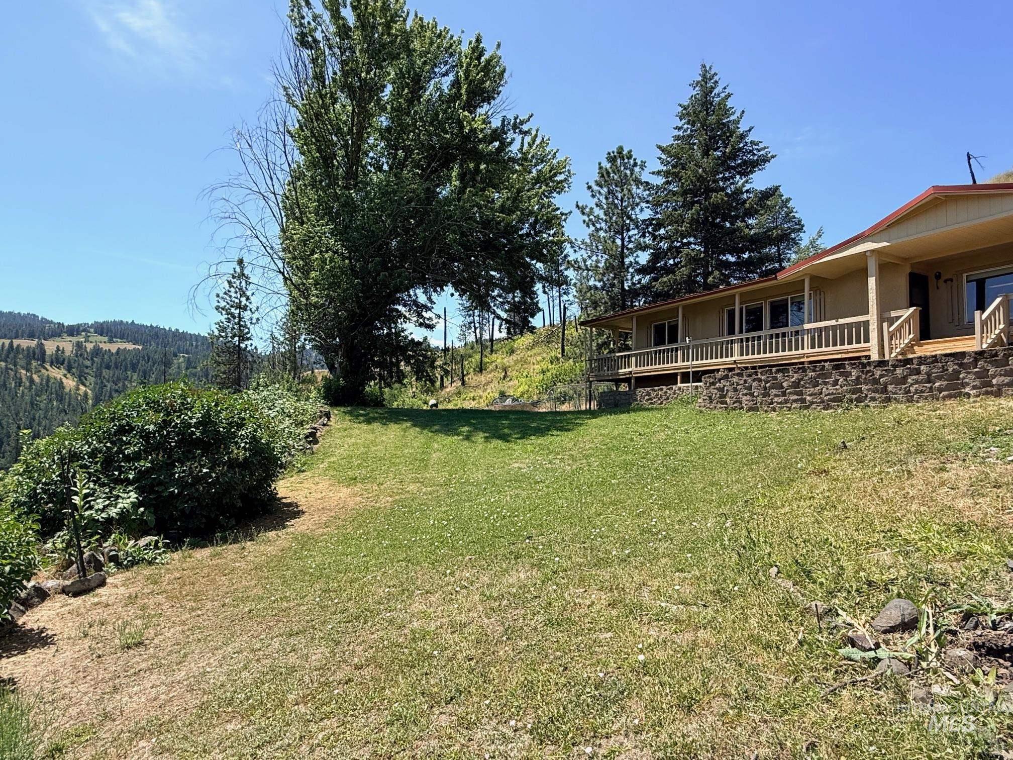 35322 River Road Lenore, ID 83541 - Photo 37 of 42 Expansive sloped lawn with mature trees and shrubbery