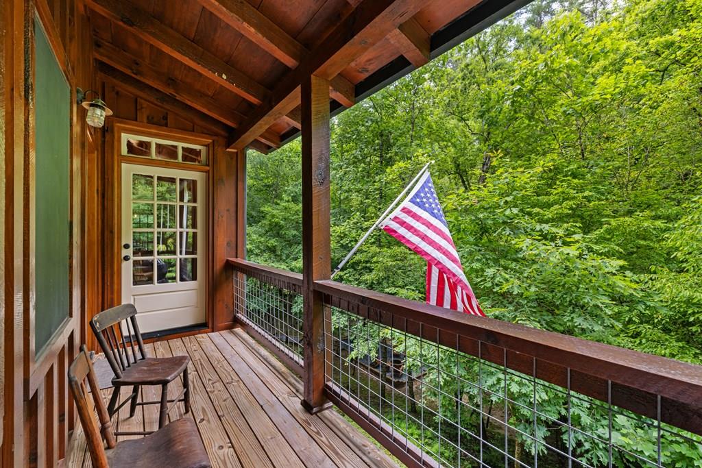 80 Tall Pines Road Morganton, GA 30560 - Photo 19 of 49 a view of balcony with furniture