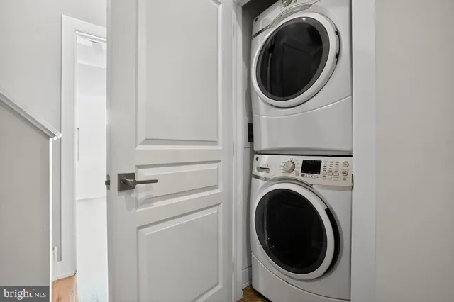 a view of hallway with stairs