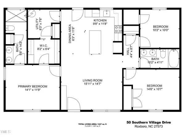 $249,900 | 50 Southern Village Drive, Roxboro, NC 27573
