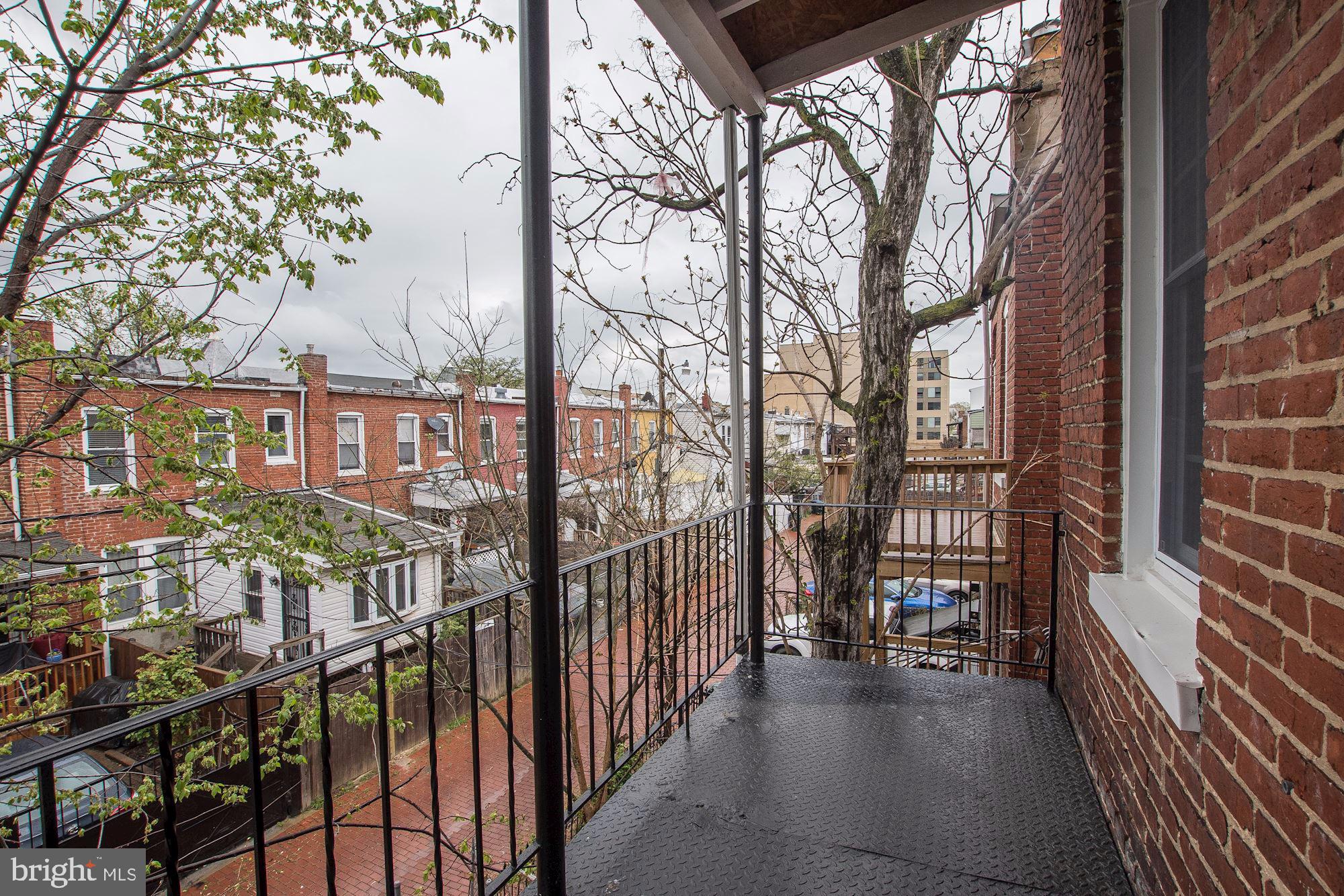 747 Park Road Northwest Washington, DC 20010 - Photo 29 of 37 Rear Balcony
