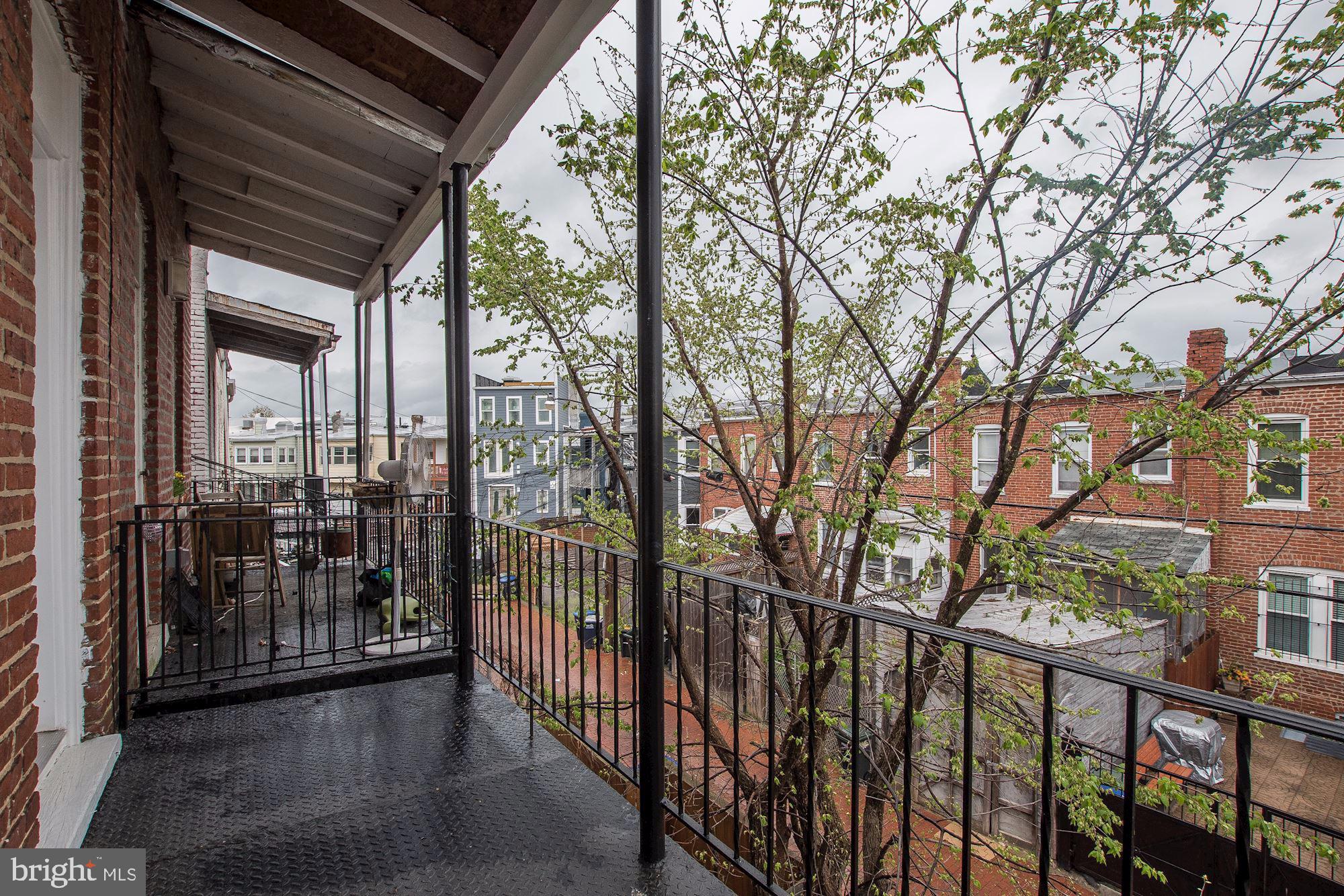 747 Park Road Northwest Washington, DC 20010 - Photo 30 of 37 Rear Balcony