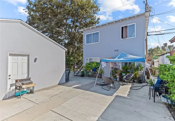 a car parked in front of a house