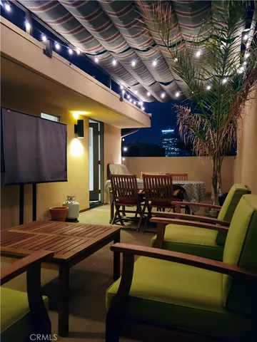 a outdoor space with furniture