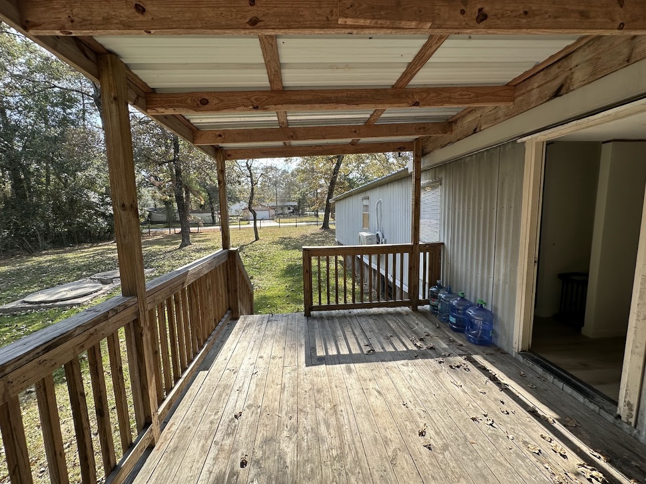26518 McIntosh Road Magnolia, TX 77355 - Photo 13 of 17 a view of balcony with wooden floor