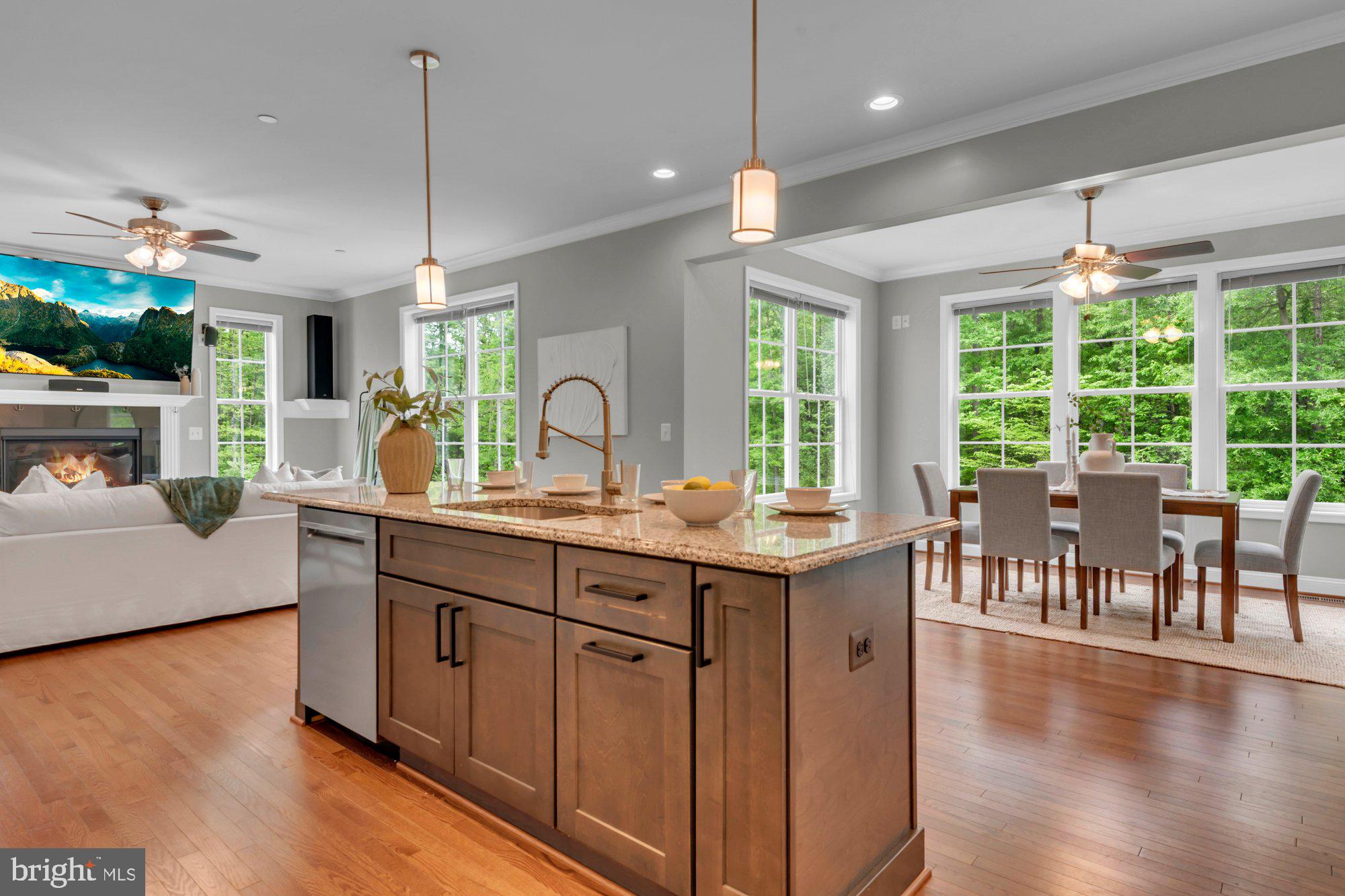 505 Brewerton Lane Edgewater, MD 21037 - Photo 16 of 78 a kitchen with lots of counter top space and dining table