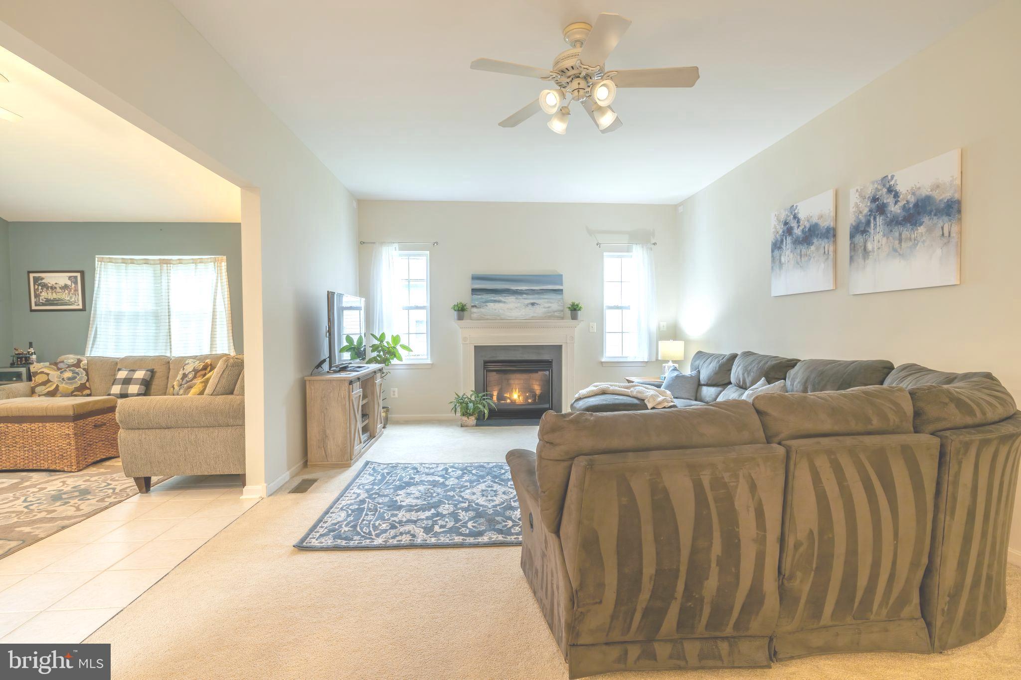 126 Addison Court Chester, MD 21619 - Photo 14 of 51 Family room with propane fireplace