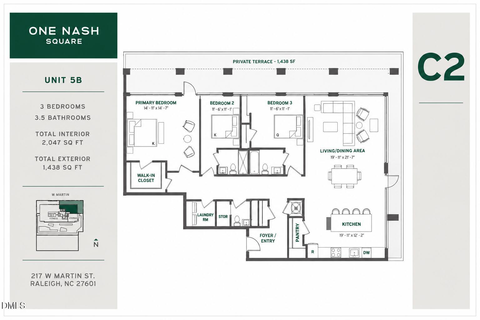 217 West Martin Street, Unit 5B Raleigh, NC 27601 - Photo 10 of 11