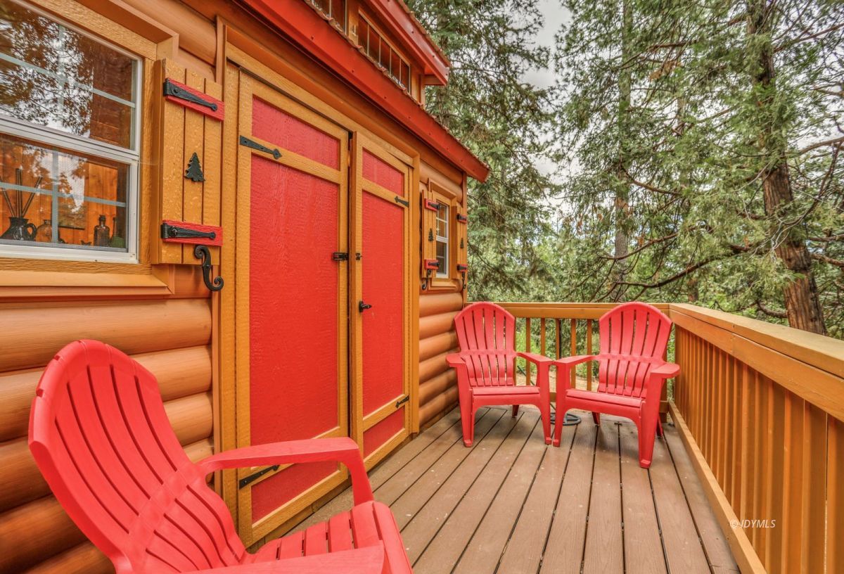 55255 Daryll Road Idyllwild, CA 92549 - Photo 36 of 41 a view of a two chairs in the balcony